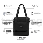 Midnight Black - Recycled Tote Bag preview #4