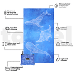 Underwater Magic - Recycled Sand Free Beach Towel preview #4
