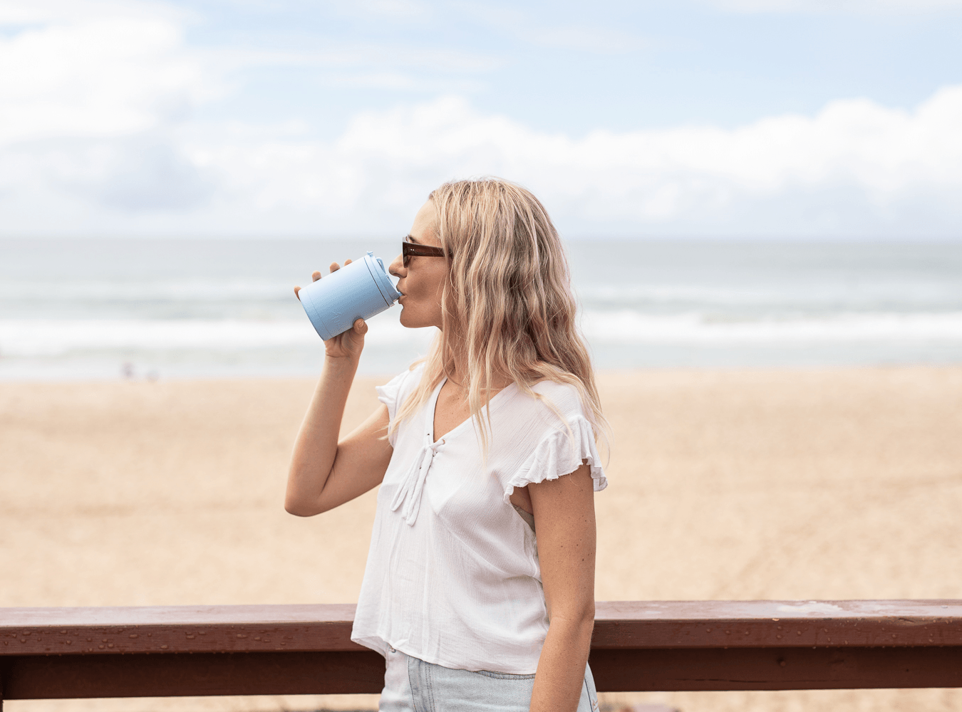Nakie insulated cooler cup and reusable coffee cup