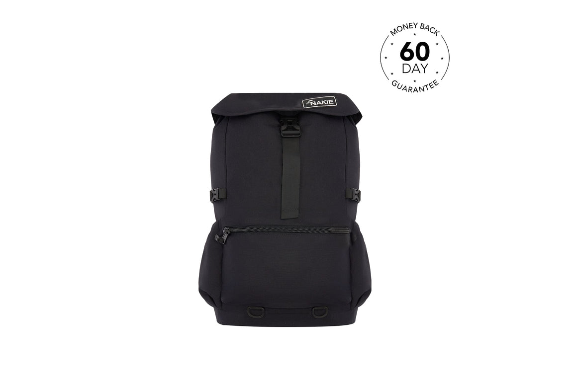 australian made travel backpacks Midnight Black - Recycled Travel Backpack | Made From 100% Recycled Material