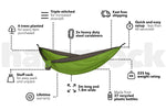 Forest Green - Recycled Hammock with Straps preview #3