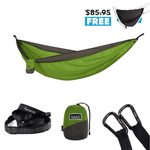 Forest Green - Recycled Hammock with Straps preview #1
