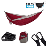 Merlot Red - Recycled Hammock with Straps preview #1
