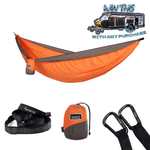 Sunburnt Orange -  Recycled Hammock with Straps preview #1