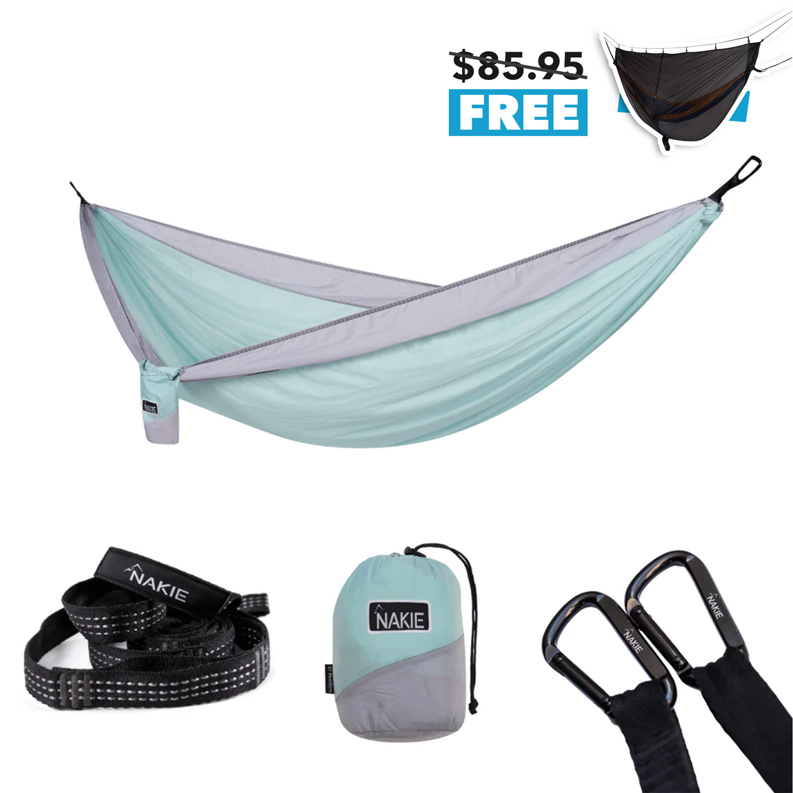 Twilight Blue - Recycled Hammock with Straps