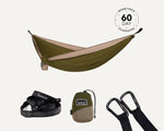 Olive Green - Recycled Hammock with Straps preview #1