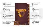 Hawthorn Hawks - AFL Recycled Sand Free Beach Towel preview #3
