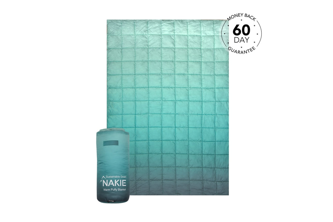 Horizon Green - Sustainable Down Puffy Blanket