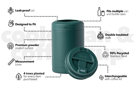 Jungle Green - Cooler & Coffee Cup