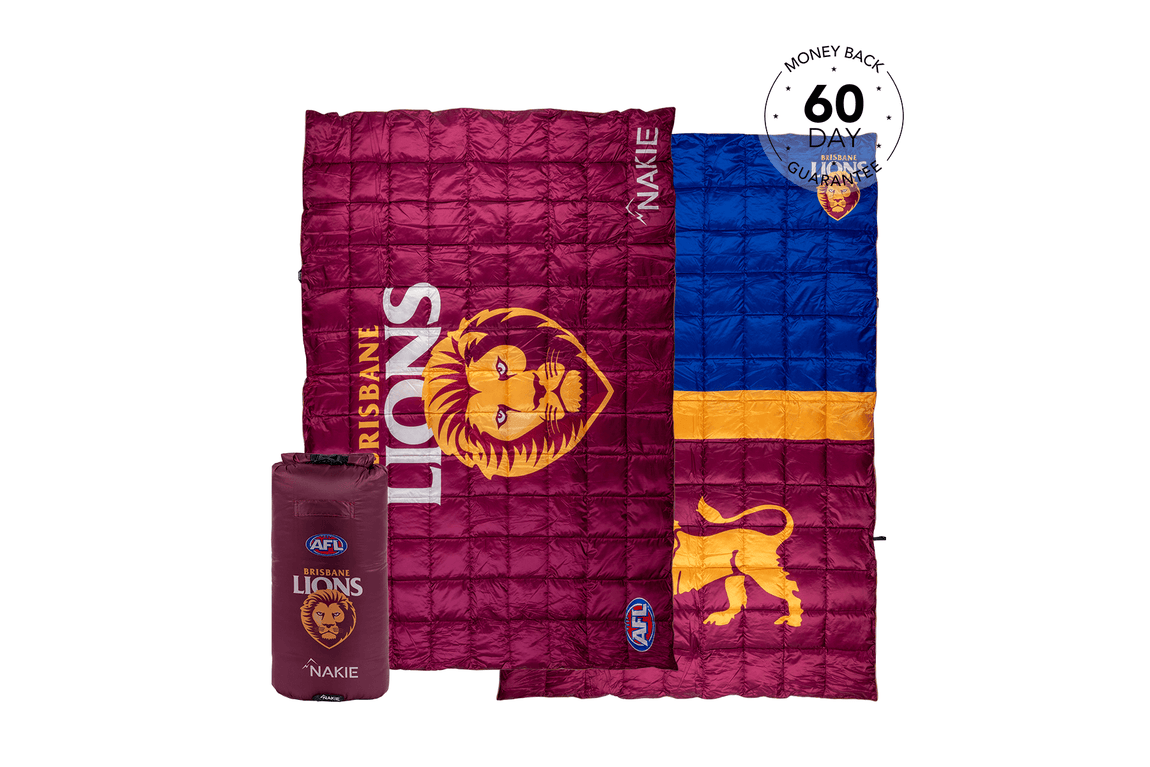 Brisbane Lions - AFL Sustainable Down Puffy Blanket
