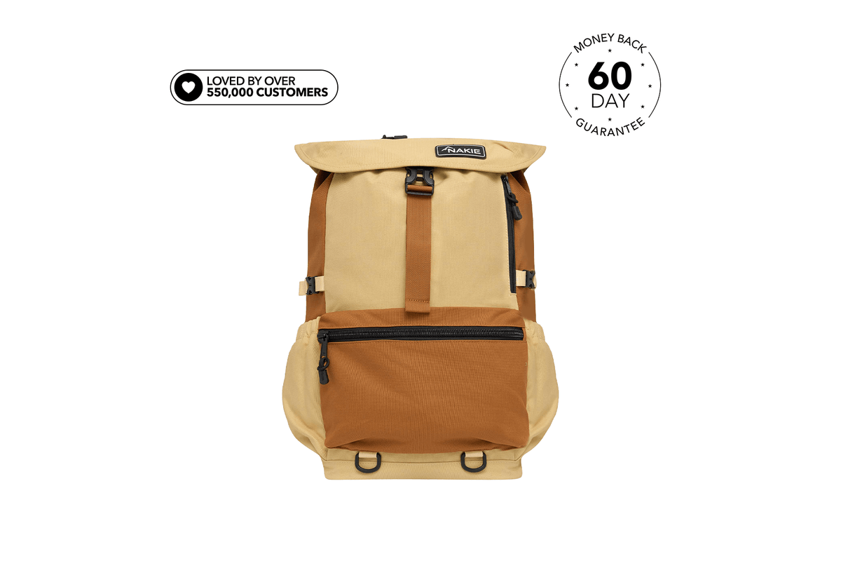 Sahara Sand Recycled Travel Backpack Australia | Nakie