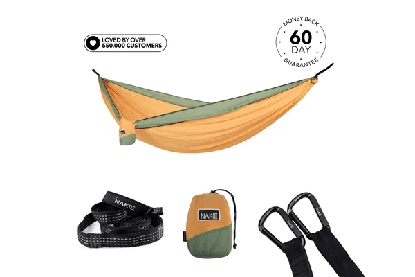 Golden Mango - Recycled Hammock with Straps