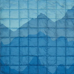Mountain Blue - Sustainable Down Puffy Blanket
