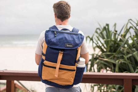 River Blue - Recycled Travel Backpack