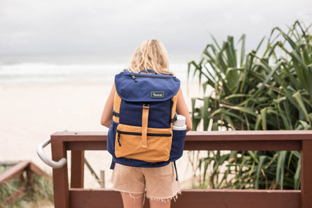 River Blue - Recycled Travel Backpack