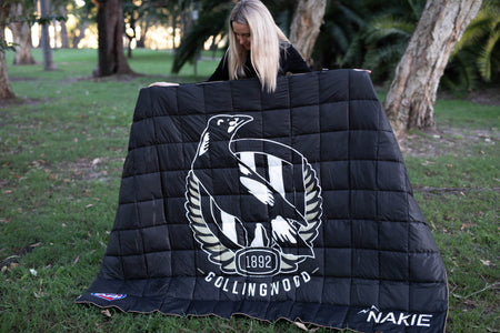 Collingwood Magpies - AFL Sustainable Down Puffy Blanket