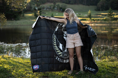 Collingwood Magpies - AFL Sustainable Down Puffy Blanket