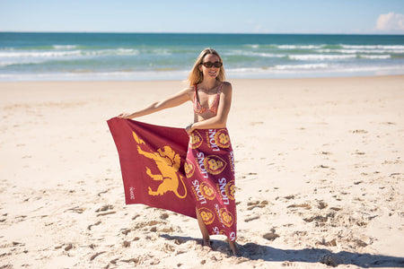 Brisbane Lions - AFL Recycled Sand Free Beach Towel