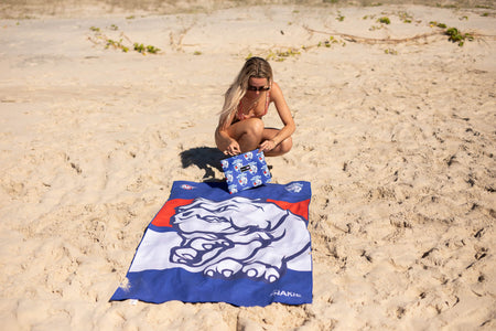 Western Bulldogs - AFL Recycled Sand Free Beach Towel