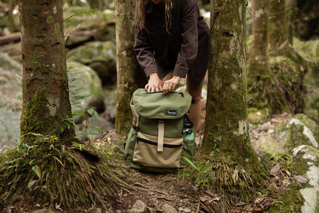 Olive Green - Recycled Travel Backpack