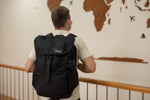 Midnight Black - Recycled Travel Backpack preview #2