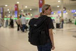 Midnight Black - Recycled Travel Backpack preview #9