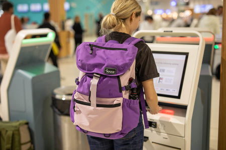 Mulberry Purple - Recycled Travel Backpack