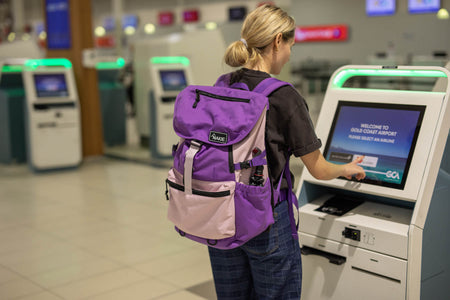 Mulberry Purple - Recycled Travel Backpack