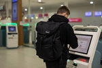 Midnight Black - Recycled Travel Backpack preview #6