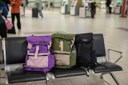 Olive Green - Recycled Travel Backpack
