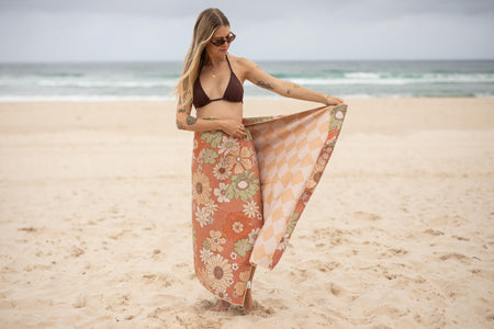 Wild Flower - Recycled Sand Free Beach Towel
