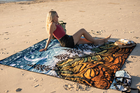 Starry Nights - Recycled Picnic Blanket