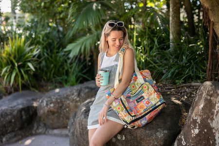 Retro Shores - Recycled Tote Bag