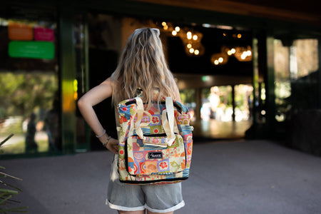 Retro Shores - Recycled Tote Bag