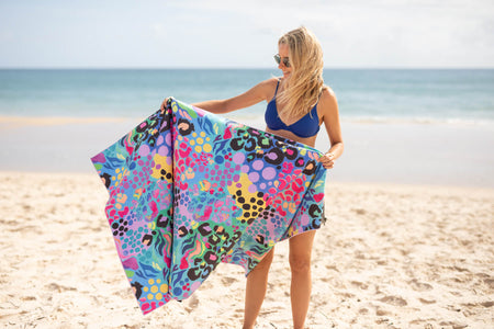 Kasey Rainbow - Recycled Sand Free Beach Towel