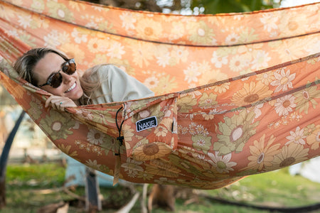 nakie hängematte Recycled Hammock with Straps - All Colours | Made From 100% Recycled Material