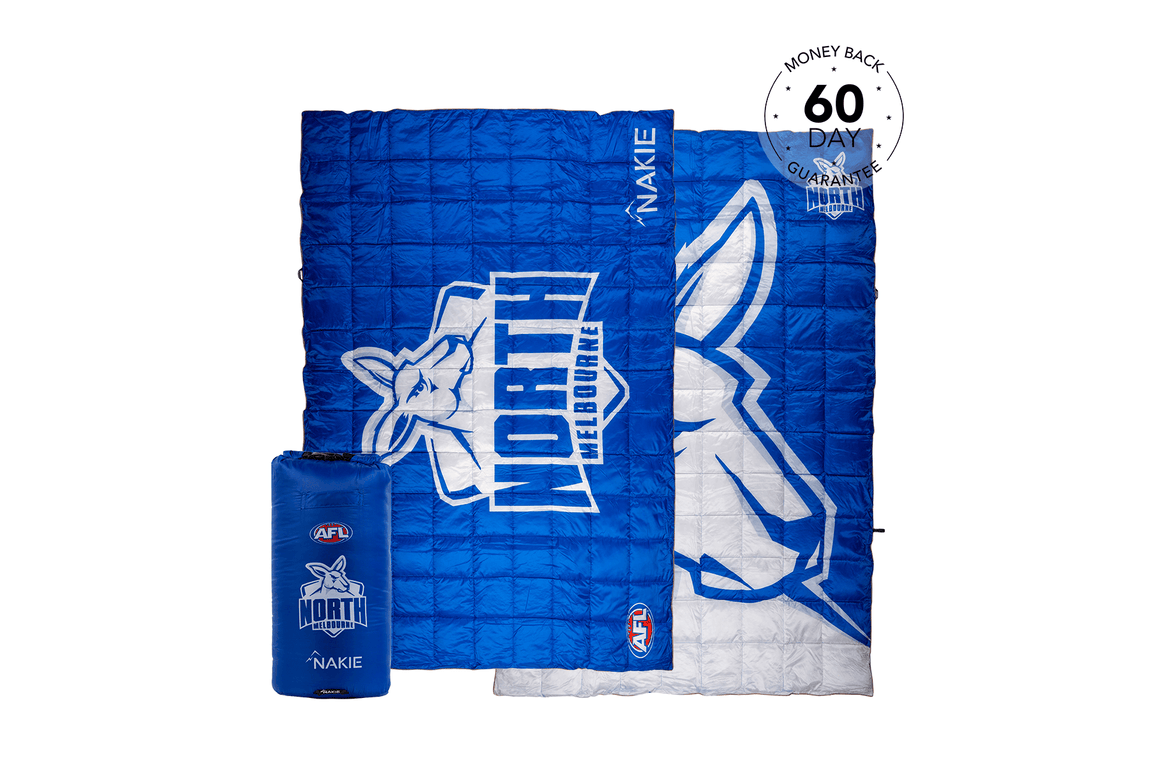 North Melbourne Kangaroos - AFL Sustainable Down Puffy Blanket