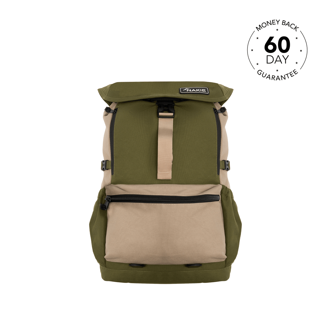 Olive Green - Recycled Travel Backpack