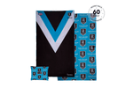 Port Adelaide Power - AFL Recycled Sand Free Beach Towel preview #1