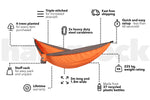Sunburnt Orange -  Recycled Hammock with Straps preview #4