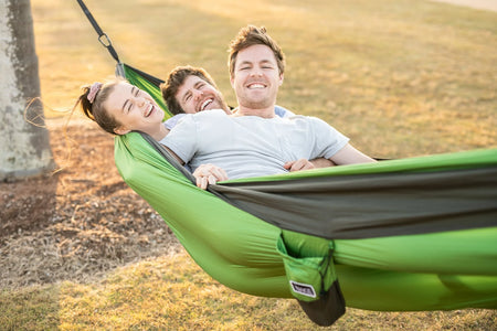 nakie hängematte Recycled Hammock with Straps - All Colours | Made From 100% Recycled Material