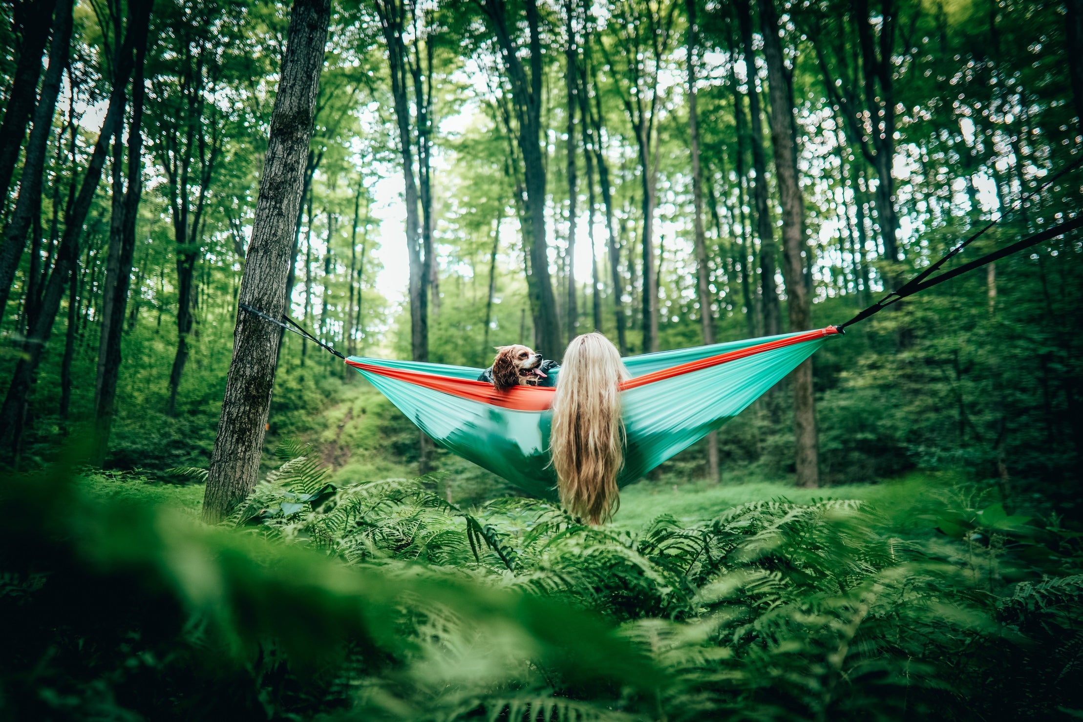 Recycled Hammock with Straps x 2 - Couple Combo