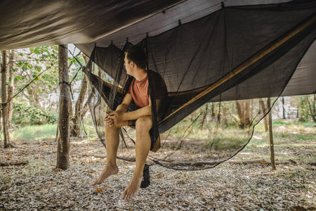hammock with tarp and bug net Recycled Hammock, Straps, Tarp & Bug Net Combo | Made From 100% Recycled Material