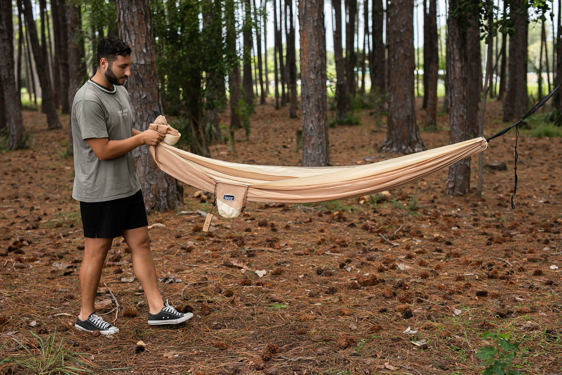 Sahara Sand - Recycled Hammock with Straps