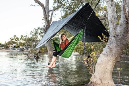 hammock tarp Recycled Hammock and Tarp Combo | Made From 100% Recycled Material